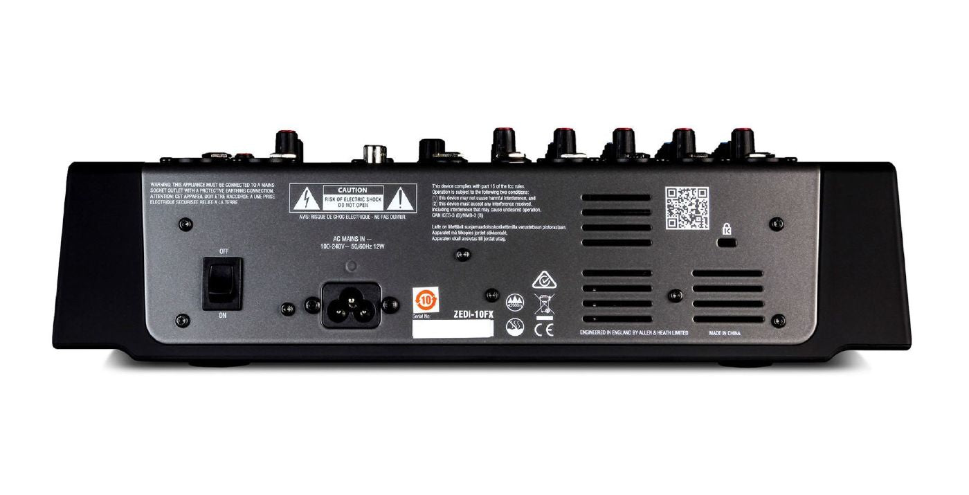 Allen & Heath ZEDi10FX Hybrid Compact Mixer (with 4x4 Interface & Effects)