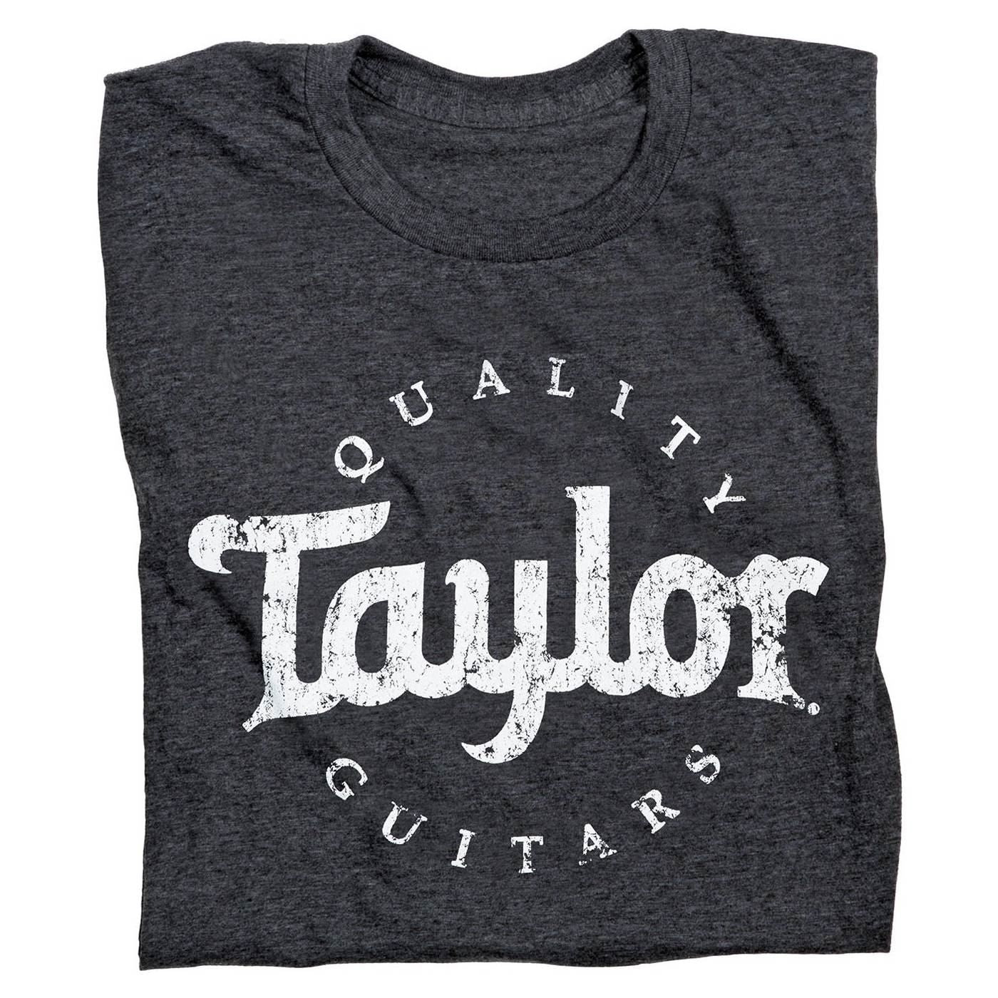 Taylor Basic Black Aged Logo T-Shirt - S