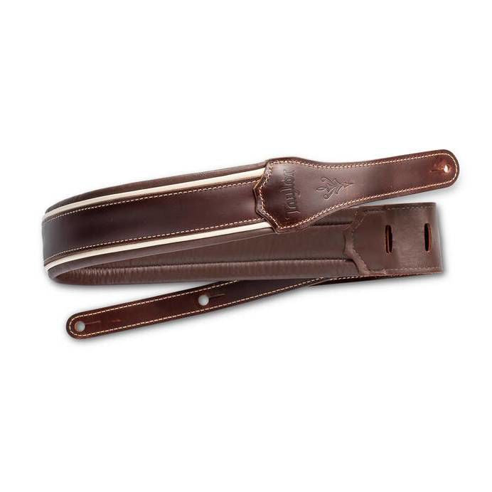 Taylor Century 2.5 Cordovan Leather Guitar Strap - Cordovan/Cream/Cordovan