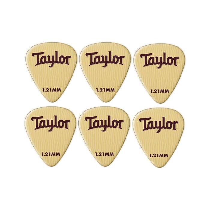 Taylor 1.21 mm Premium DarkTone Ivoroid 351 Guitar Picks - 6 pack
