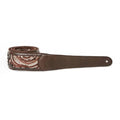 Taylor Vegan Leather 2.25 Inch Guitar Strap - Chocolate Brown Sequins