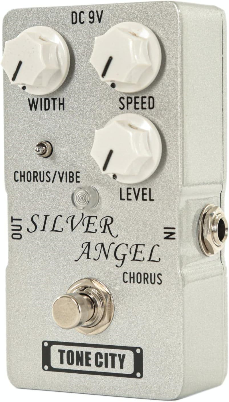 Tone City Audio Classic Series Silver Angel Chorus/Vibrato Effects Pedal