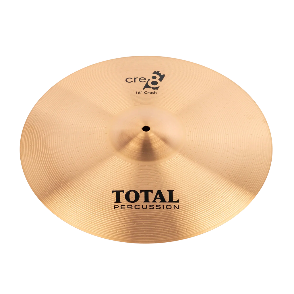 Total Percussion 16-inch crash cymbal, single percussion cymbal with a bright, resonant sound, shown in the image.