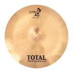 Total Percussion 18-inch China cymbal with a shiny bronze finish, shown front view, designed for percussion and drum setups.