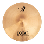 Total Percussion 18-inch crash cymbal, single percussion cymbal with a shiny, polished surface and traditional sound profile.