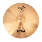 Total Percussion 22-inch ride cymbal, single cymbal with a shiny bronze finish, shown from the front.