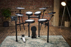 Roland TD-07KV2 V-Drums electronic drum kit with mesh drum pads and cymbals, compact and versatile electronic percussion setup