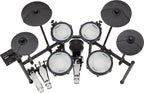 Roland TD-07KV2 V-Drums electronic drum kit with mesh drum pads and cymbals, viewed from top angle.