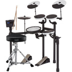 Roland TD-02KV V-Drums Complete Electronic Drum Kit with Mesh Snare and DAP2X Throne & Drumsticks