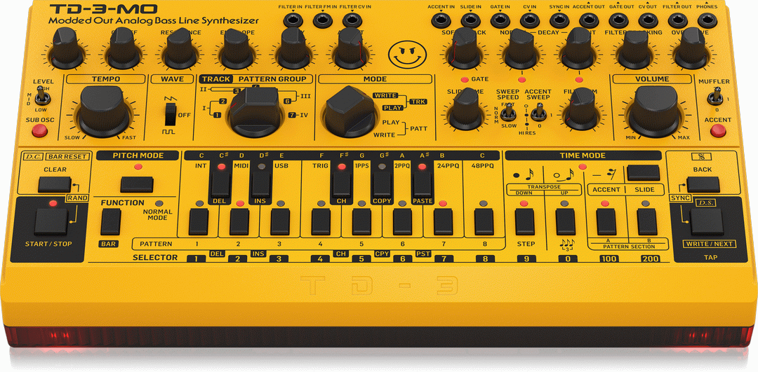 BEHRINGER TD-3-MO-AM MODDED OUT ANALOG BASS SYNTH