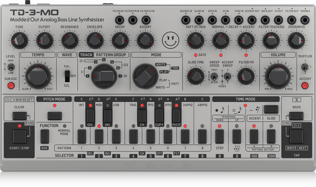 BEHRINGER TD-3-MO-SR MODDED OUT ANALOG BASS SYNTH
