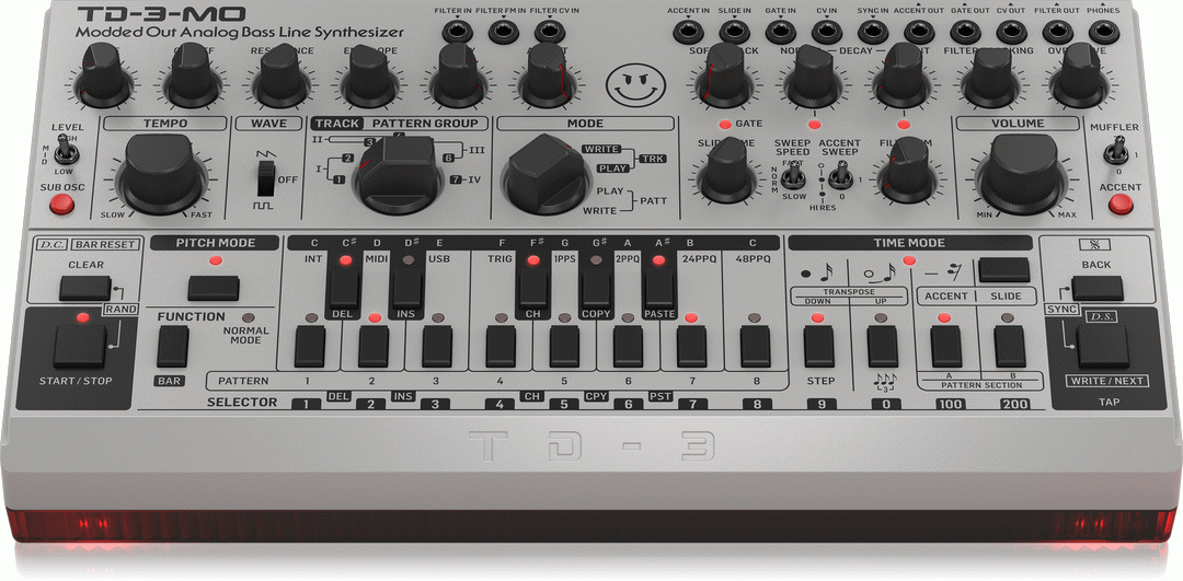 BEHRINGER TD-3-MO-SR MODDED OUT ANALOG BASS SYNTH