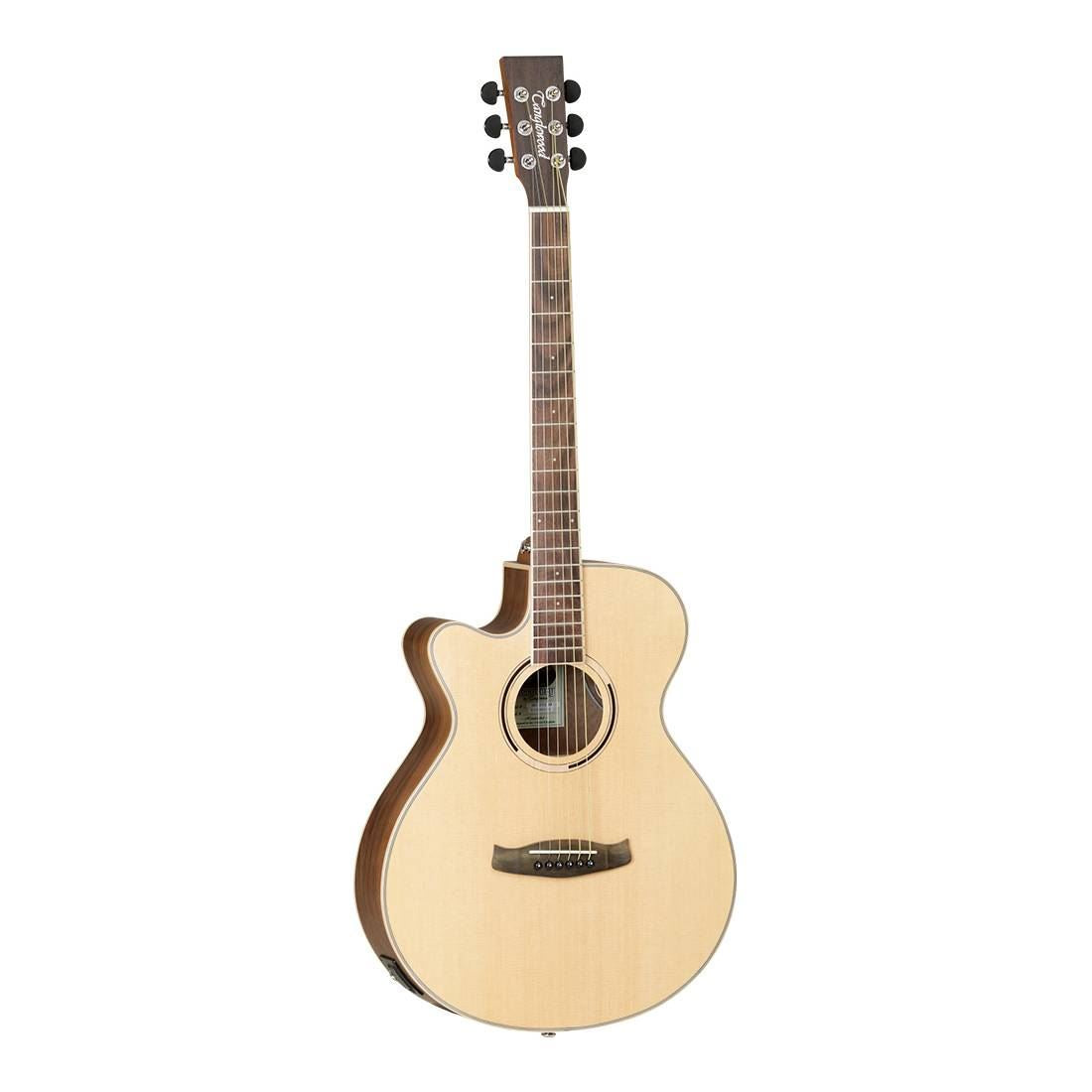 Tanglewood TDBTSFCEBWLH Discovery Exotic Super Folk Left-Handed Acoustic Guitar in Black Walnut