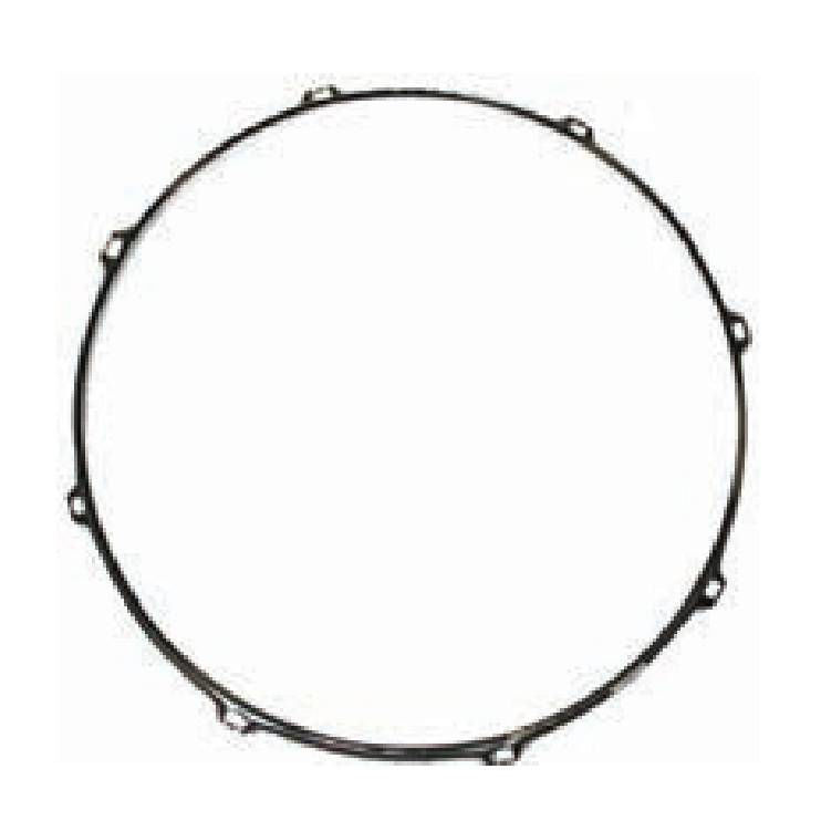 Chrome DXP TDH148S 14-inch 8-lug snare drum side hoop with hardware for drum reinforcement and rim attachment.