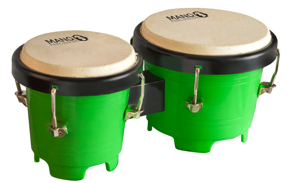 Mano Percussion TDK16G Tunable Mini Bongos - Green
