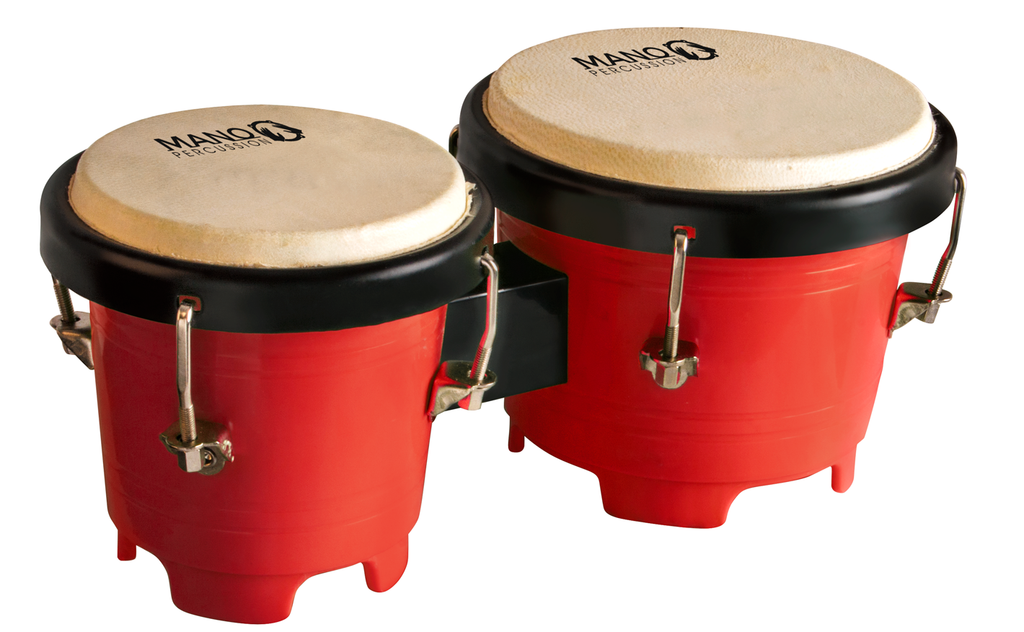 Mano Percussion TDK16R Tunable Mini Bongos - Red