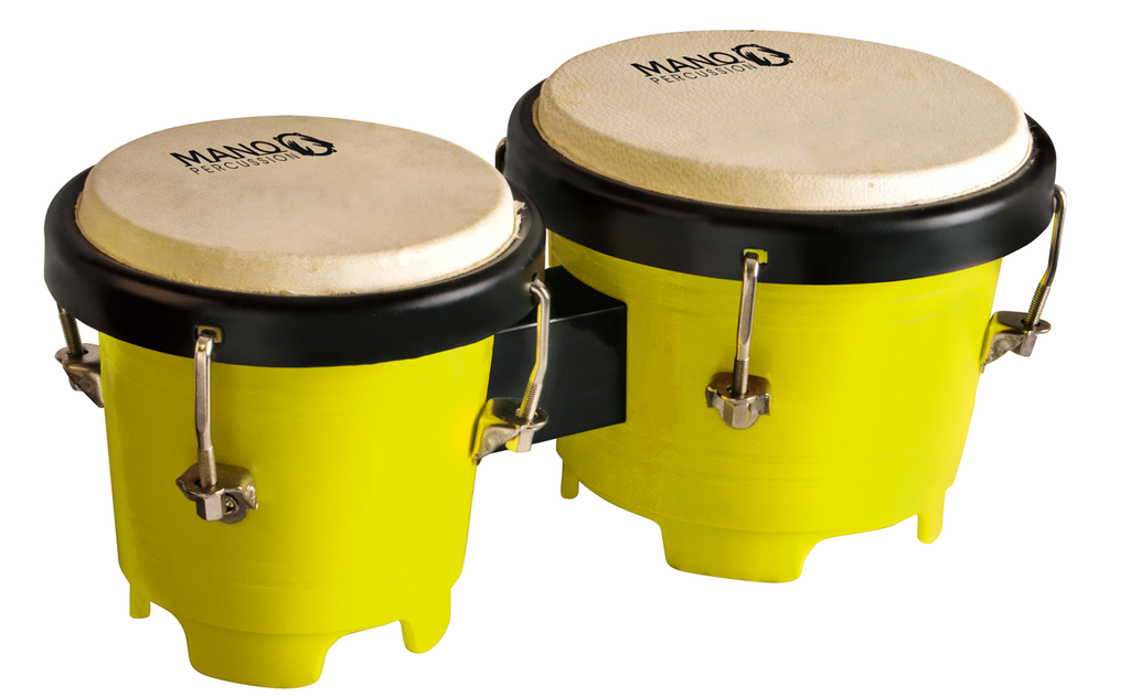 Mano Percussion TDK16YL Tunable Mini Bongos - Yellow