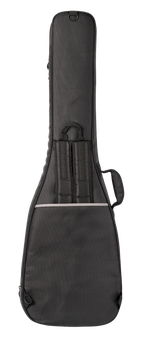 Xtreme Pro Deluxe Bass Guitar Gig Bag showing padded back and sturdy exterior for bass guitar protection.