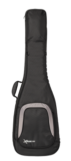 Xtreme Pro Premium Deluxe bass guitar gig bag with padded exterior and carrying straps, designed for secure bass guitar transport.