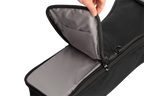 Xtreme Xtreme Pro Premium Deluxe 4/4 Classic Folk Guitar Bag showing top pocket and durable fabric for guitar accessories.