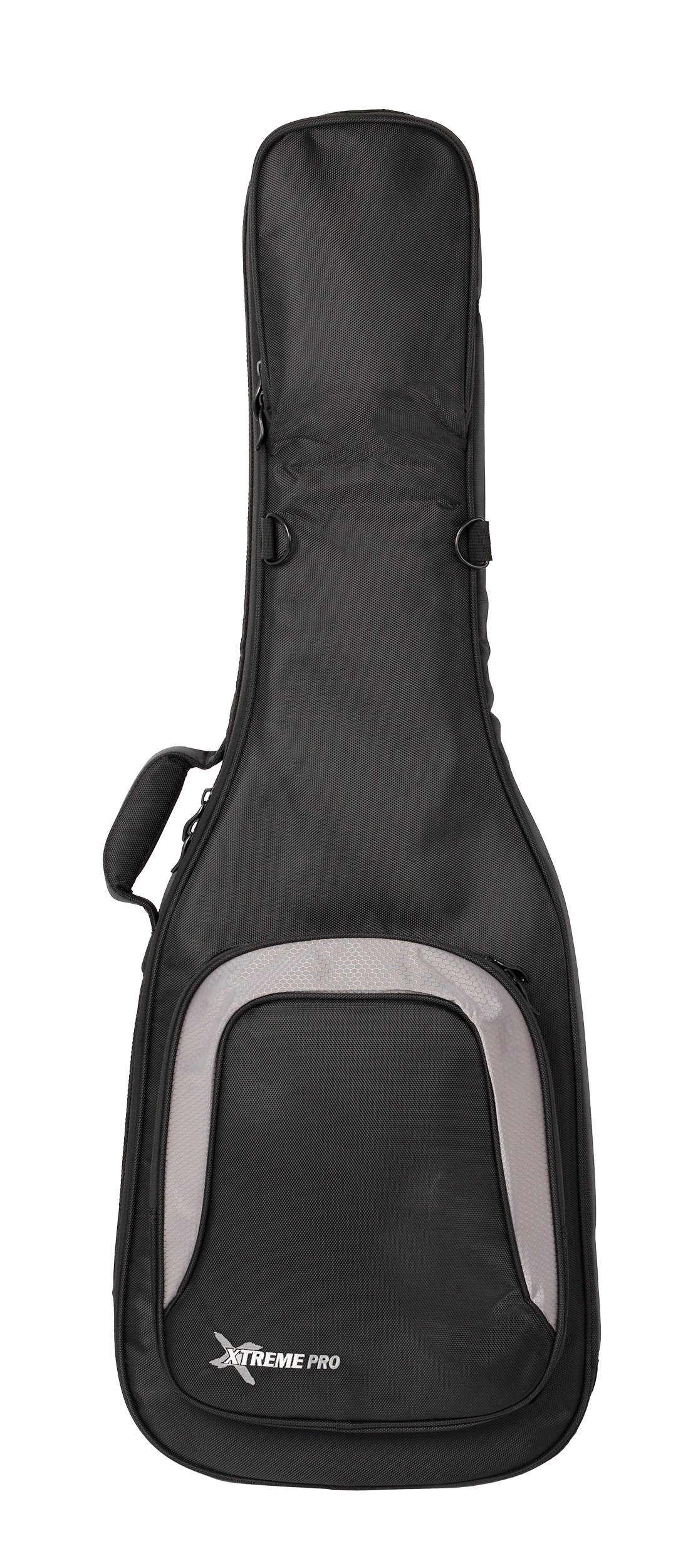 Xtreme Xtreme Pro Premium Deluxe electric guitar gig bag with padded straps and sturdy zippers, designed for secure transport.