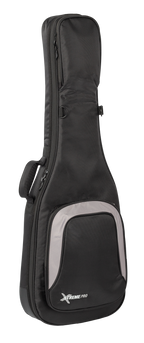Xtreme Xtreme Pro Premium Deluxe electric guitar gig bag with padded compartments and carry straps, shown from the right side.