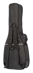 Xtreme Xtreme Pro Premium Deluxe Western/Dreadnought guitar gig bag, rear view showing padded handle and zipper closure.