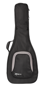 Xtreme Xtreme Pro Deluxe Western/Dreadnought guitar gig bag with padded handles and sturdy zippers, designed for guitar protection and transport.