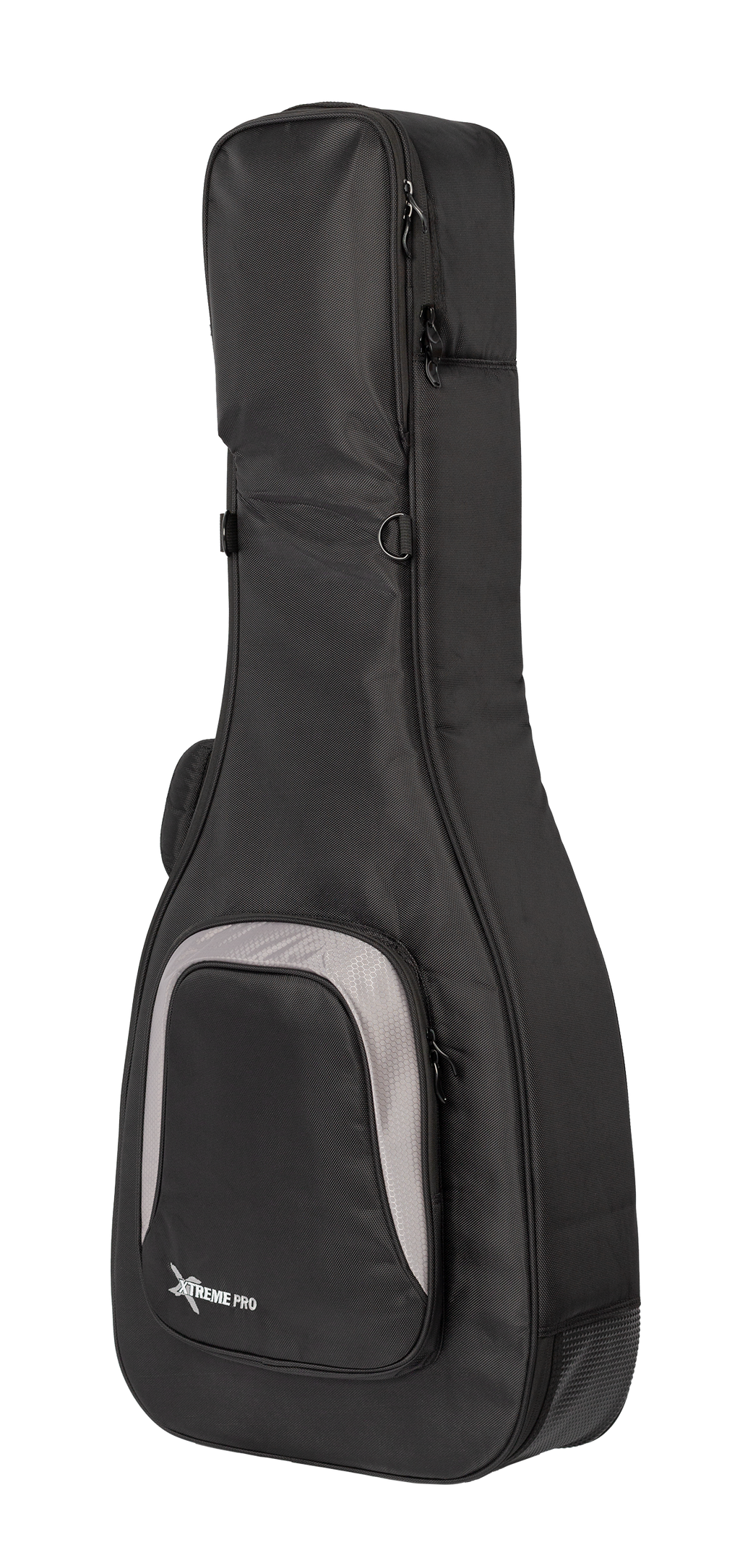 Xtreme Xtreme Pro Deluxe Western/Dreadnought guitar gig bag showing padded exterior and carrying handles for secure transport.