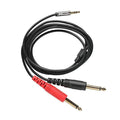 1010music 3.5M To 2 X 6.35M Stereo Breakout Cable 1.4M