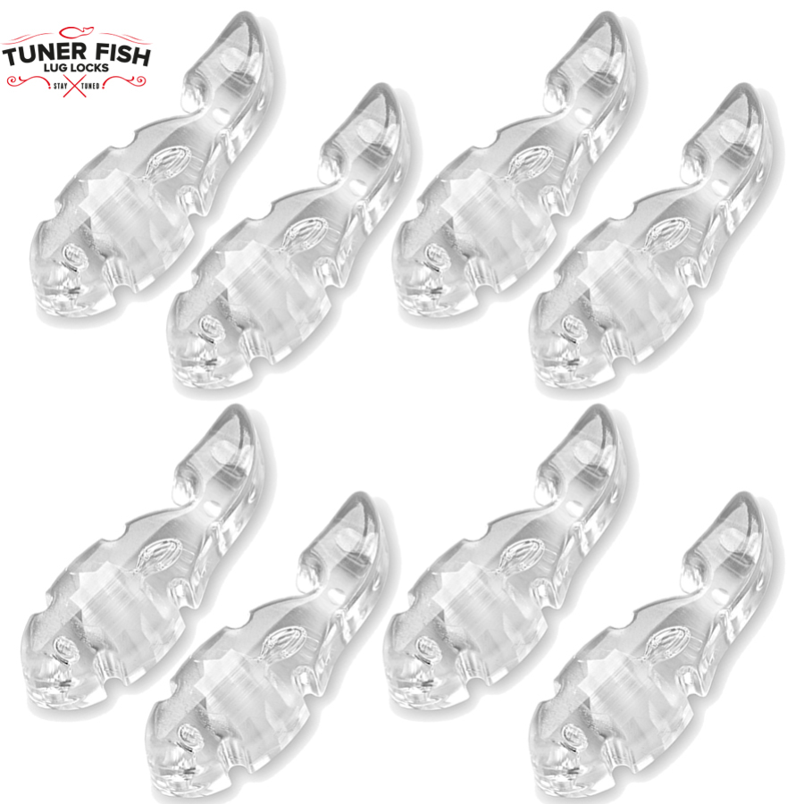 Tuner Fish Lug Locks Clear 8 Pack