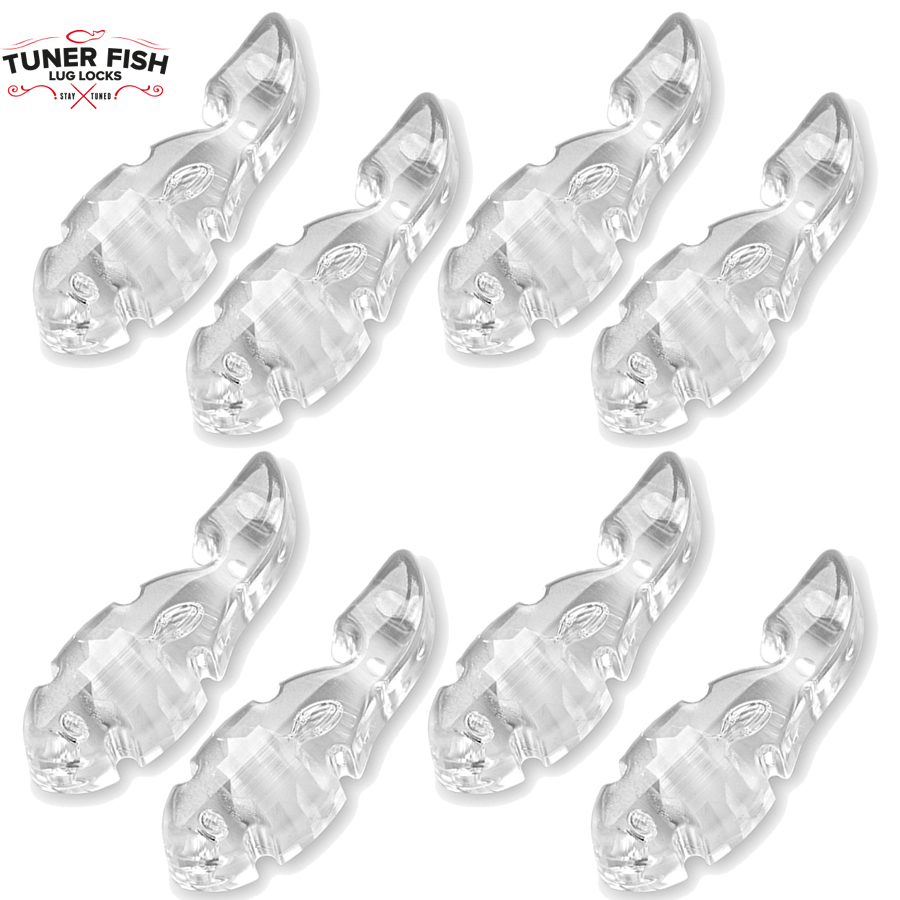 Tuner Fish Lug Locks Clear 8 Pack