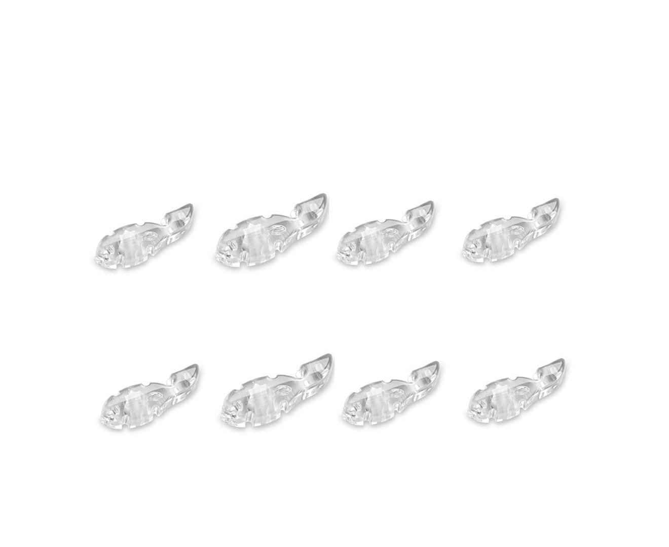 Tuner Fish Lug Locks Clear 8 Pack