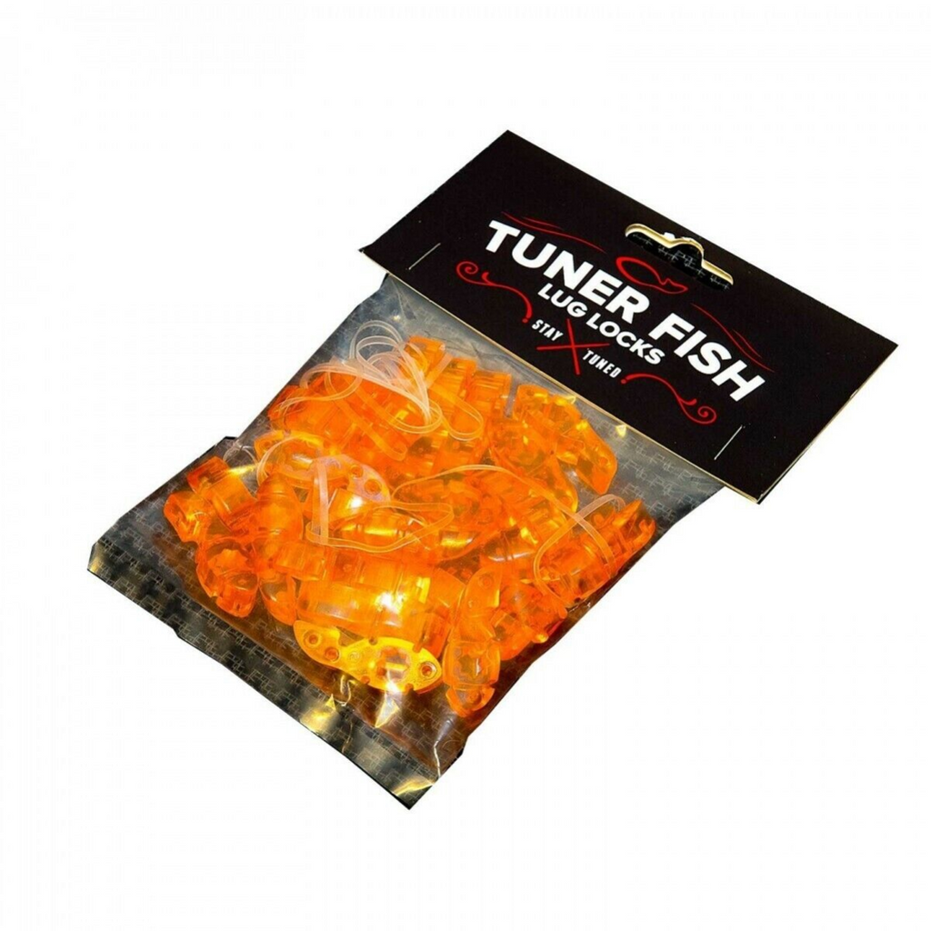 Tuner Fish Lug Locks Orange 24 Pack
