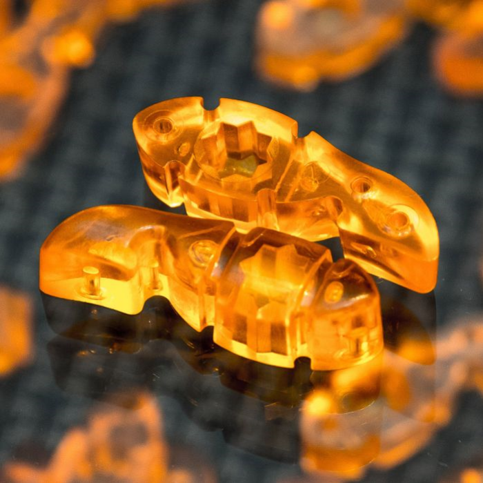 Tuner Fish Lug Locks Orange 4 Pack