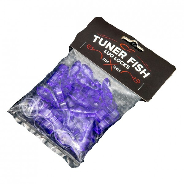 Tuner Fish Lug Locks Purple 24 Pack
