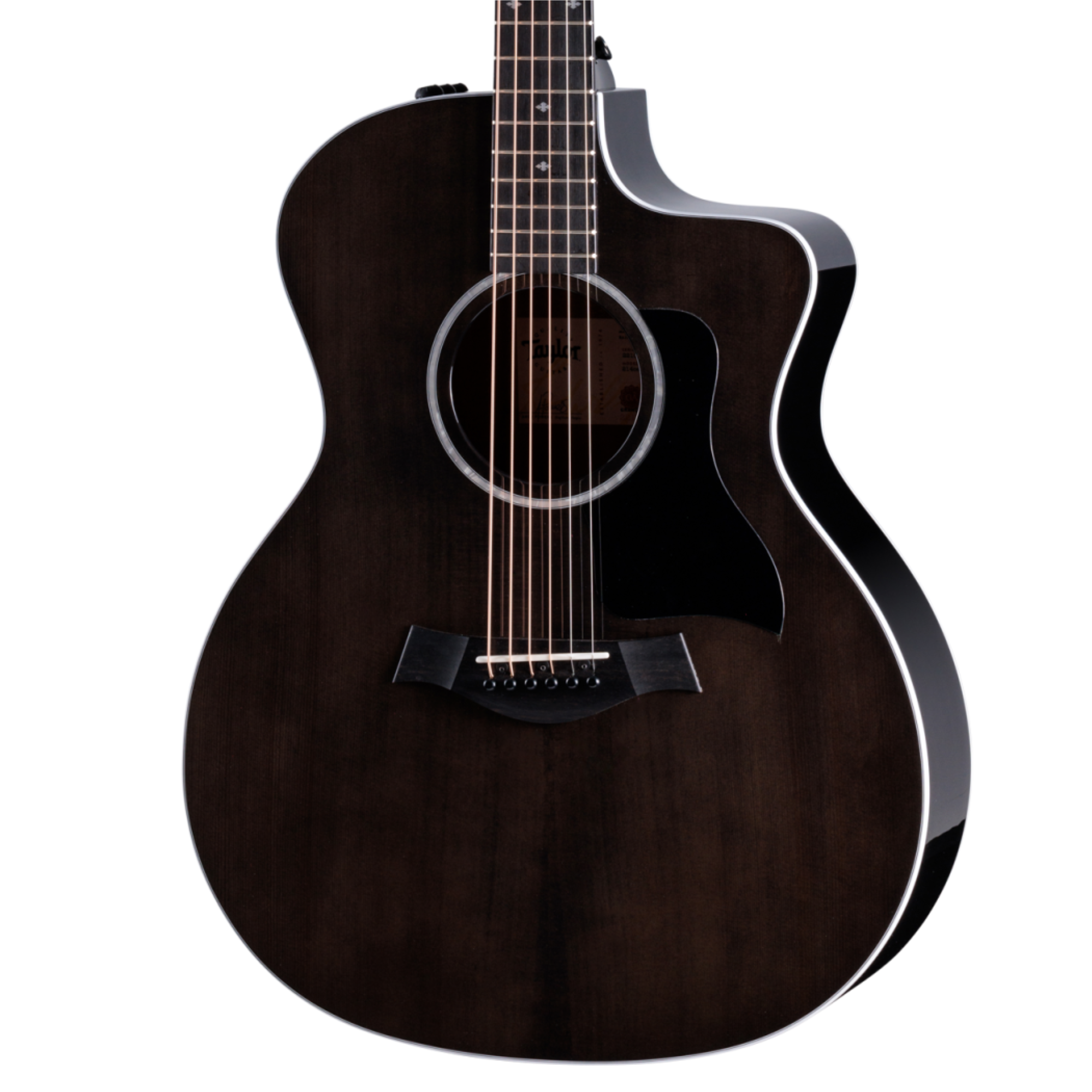 Taylor 214ce Special Edition Sapele/Engelman Acoustic Guitar - Trans Grey