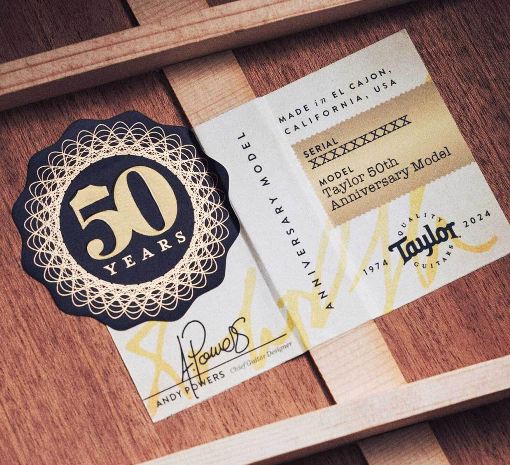 Taylor 314ce Builders Edition Cutaway Acoustic Guitar with Pickup 50th Anniversary