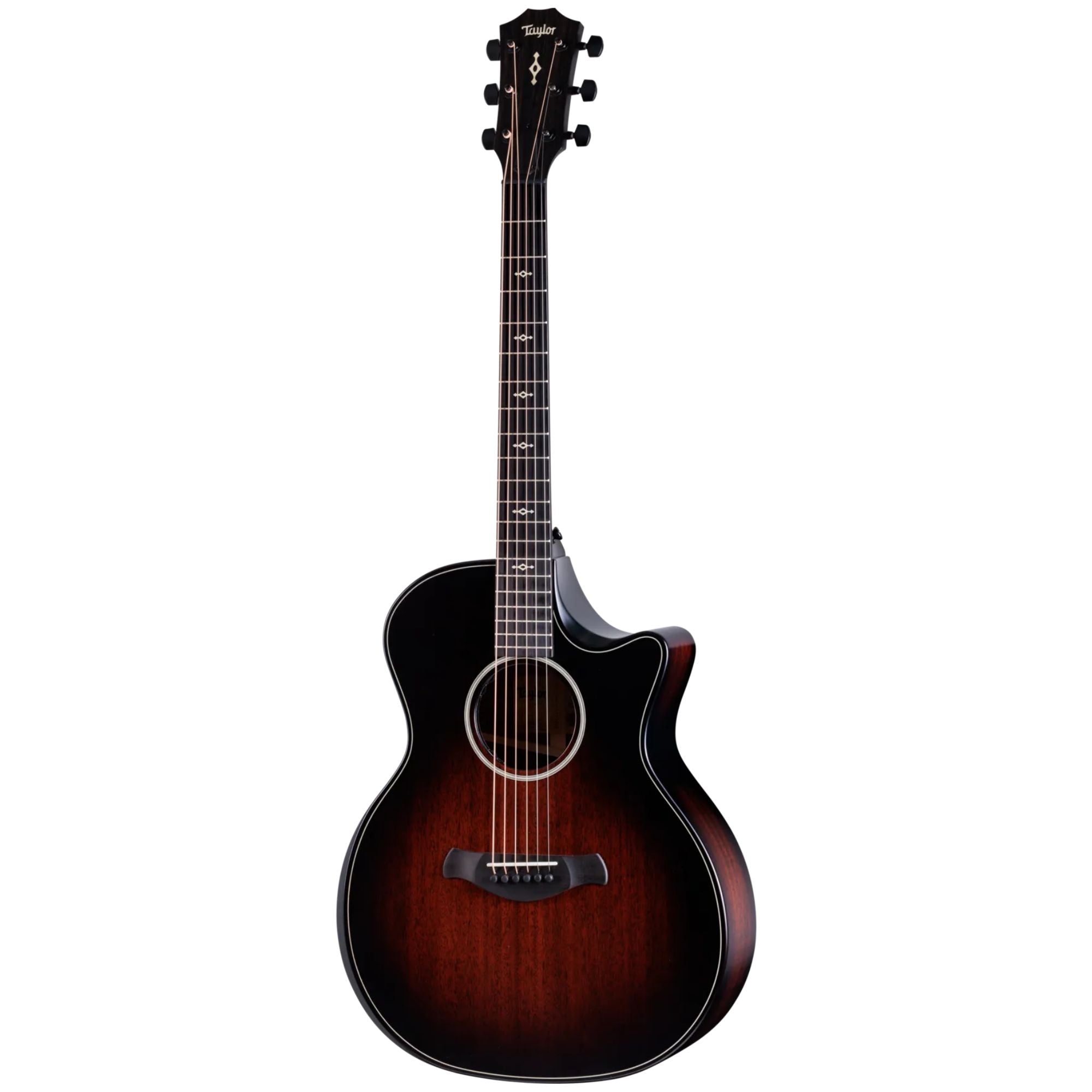 Taylor Builder's Edition 324ce Next-Gen acoustic guitar with Tobacco Kona Burst finish, showcasing its premium body and detailed craftsmanship.