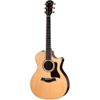 Taylor 414ce cutaway acoustic guitar with spruce top and rosewood back and sides in natural finish, showing the guitar's body and fretboard.
