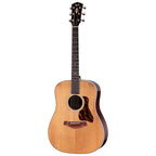 Taylor Gold Label 710e acoustic guitar in natural finish, showcasing its body, neck, and fretboard details.