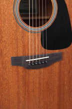 Takamine G11 Series cutaway dreadnought acoustic guitar with pickup, mahogany body, and natural finish.