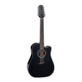 Takamine G30 Series 12-String Cutaway Acoustic Electric Guitar Solid Spruce Top - Black Gloss