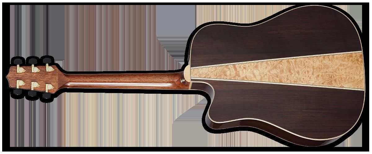 Takamine G90 Series Dreadnought AC/EL Guitar with Cutaway - Natural with 3 Pce Back Gloss Finish