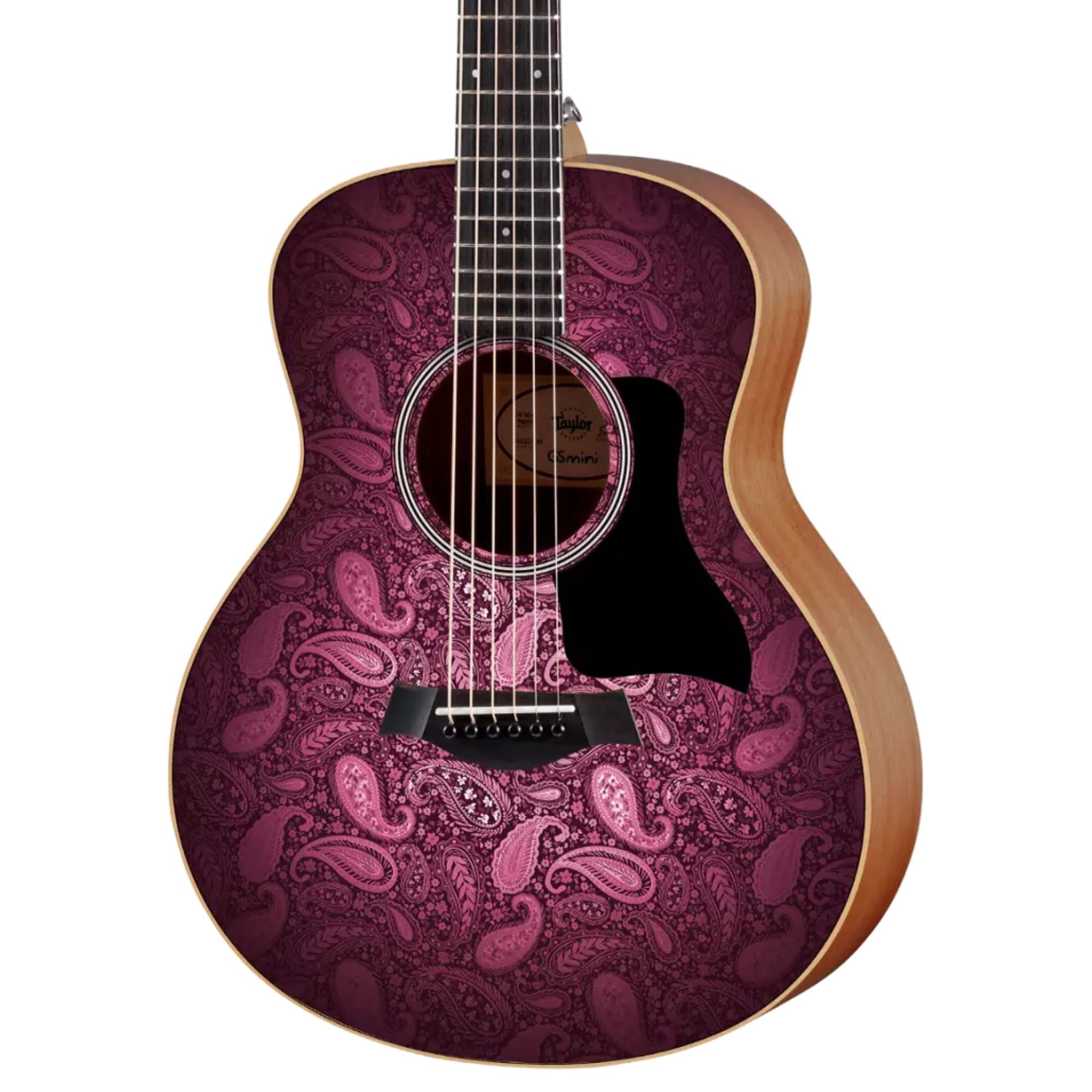 Taylor GS Mini-e Special Edition Acoustic Guitar - Fuchsia Pink Paisley