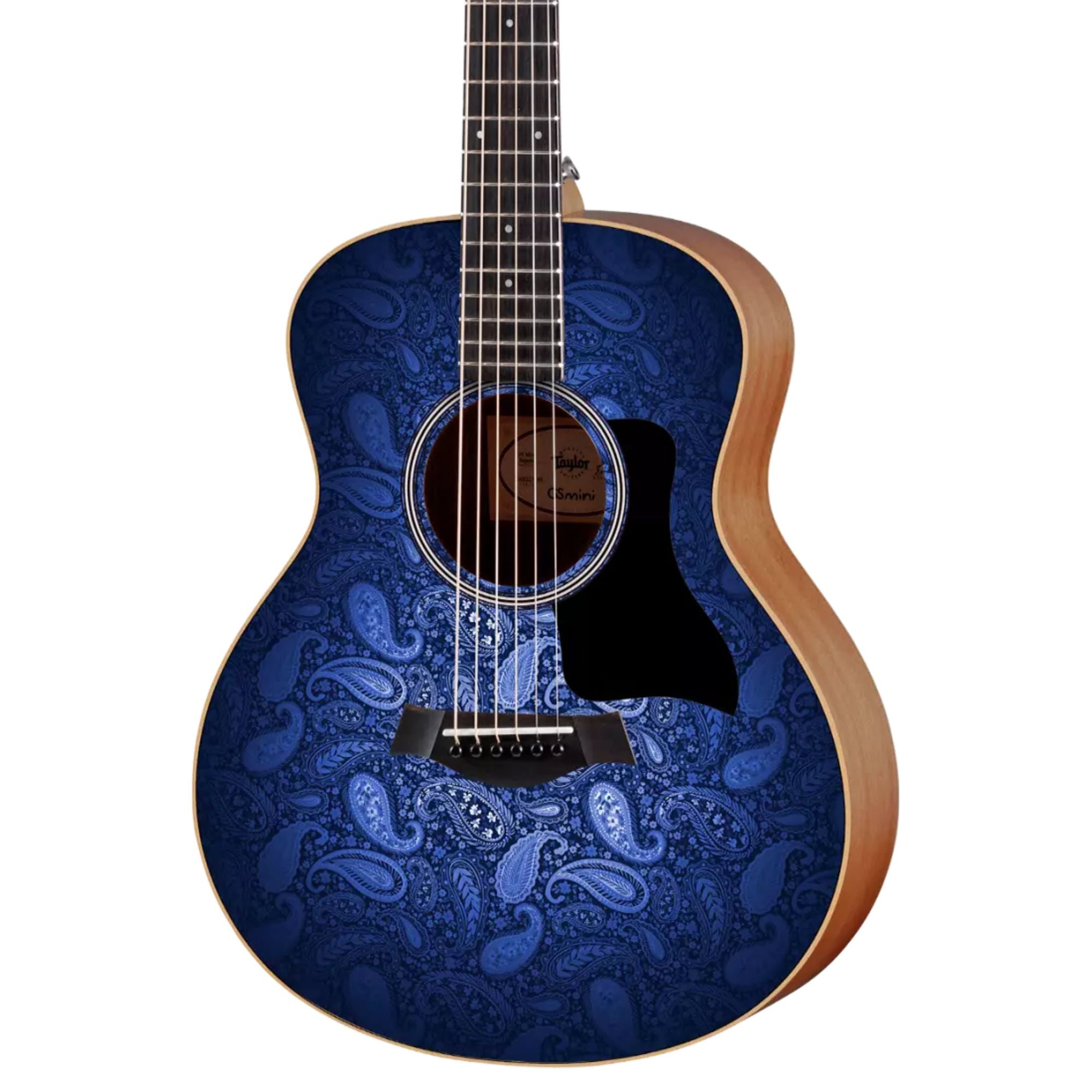 Taylor GS Mini-e Special Edition Acoustic Guitar - Moonrise Blue Paisley