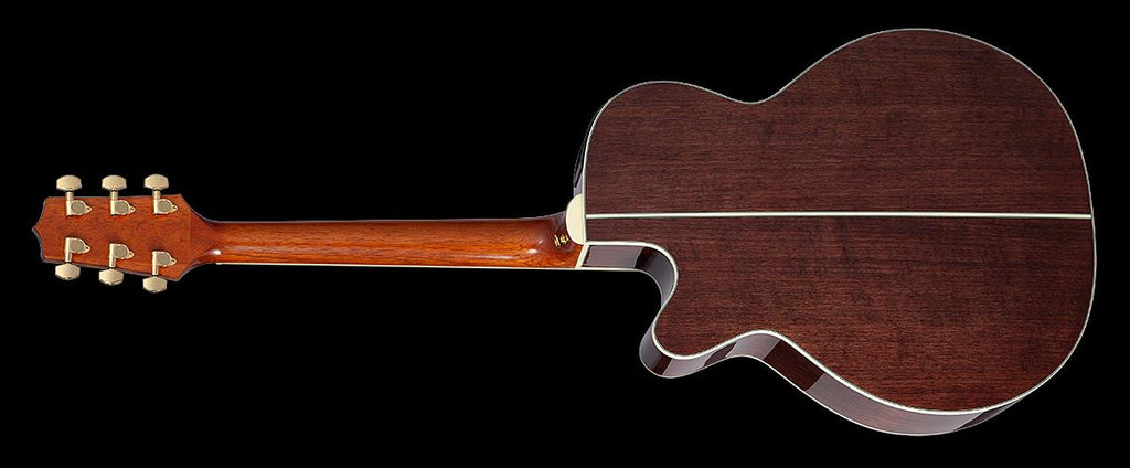 Takamine G50 Series NEX cutaway acoustic guitar with pickup in natural gloss finish, showcasing the body and neck details.