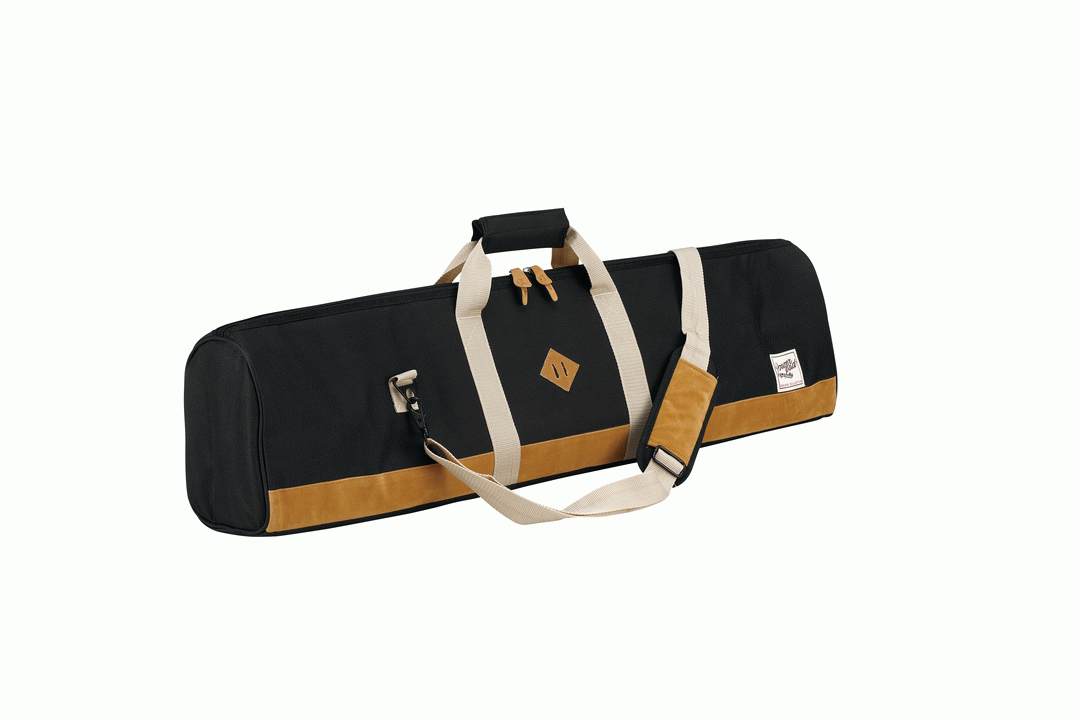 Tama THB02LBK hardware bag with multiple compartments for drum hardware and accessories, black nylon exterior.