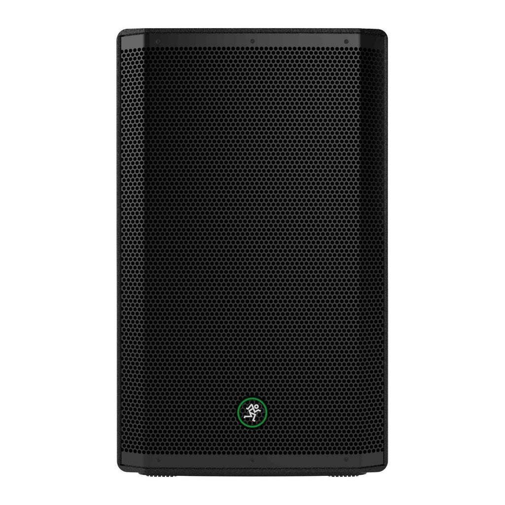 Mackie 15-inch 1300-watt powered PA speaker with built-in handles and controls for live sound reinforcement.