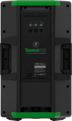 Mackie 15-inch 1300 Watt powered PA speaker with rugged design and control panel, ideal for professional sound reinforcement.
